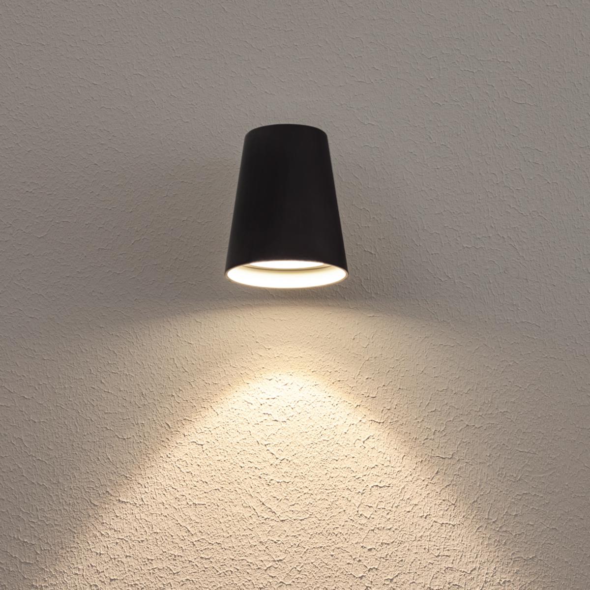 Väggarmatur LED Cone GU10 - VÄGGARM LED GU10 IP54 ANT VÄGGARMATUR CONE GU10 ANTRACIT