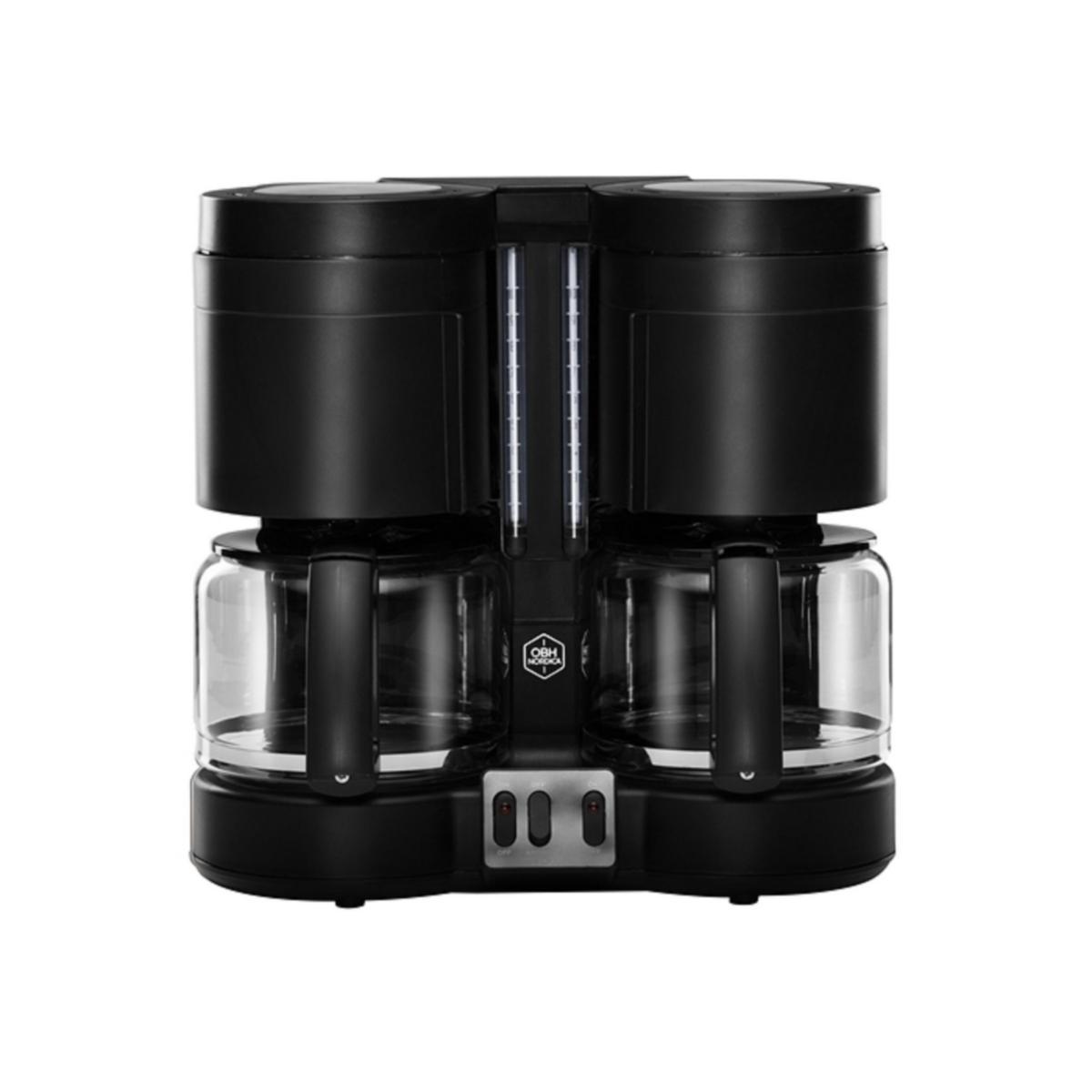 Kaffebryggare, 2x1.4 l, Duo Tech - KAFFEBRYGGARE 2X1.4 L 2100 W SVART DUO TECH OBH NORDICA