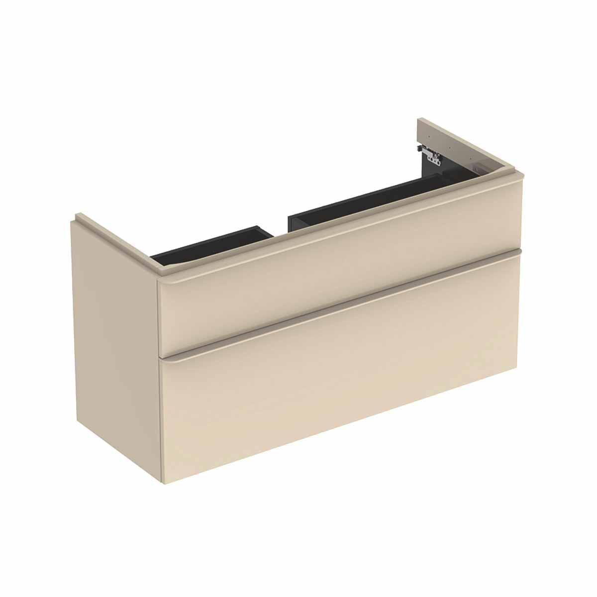 Underskåp Smyle Square med 2 lådor, Geberit - GEBERIT SMYLE SQUARE UND.SKÅP B118.4.H61.7.T47.S.GRÅ.2 LÅDOR