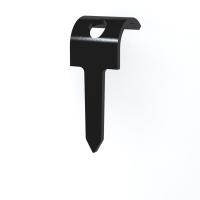 Klammer TP för kabel på trä svart
