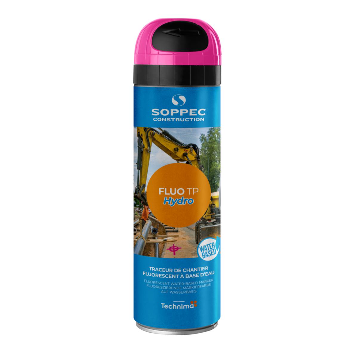 Märkfärg Soppec Fluo TP Hydro - MÄRKFÄRG FLUO TP HYDRO CERISE 500ML SOPPEC