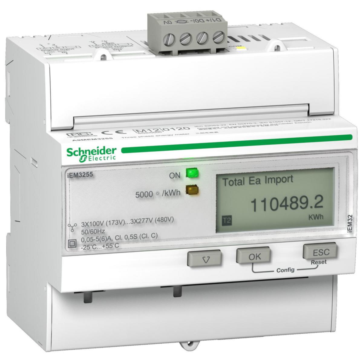 Energimätare övriga A9MEM - MÄTARE-KWH CT KOM I/O iEM3255 A9MEM3255