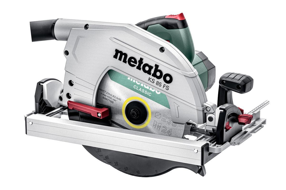 Cirkelsåg Metabo KS 85 FS m plastlåda - CIRKELSÅG METABO KS85FS 2000W 235MM MAX 85MM I LÅDA