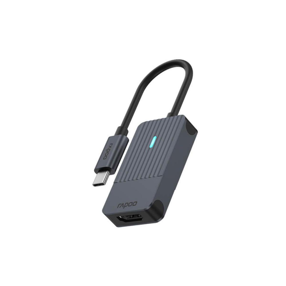 Adapter, USB-C till HDMI - ADAPTER USB-C TILL HDMI SVART UCA-1004 RAPOO