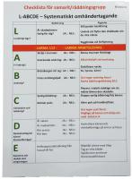 Checklista Arbetsplatsolycka A4 2 sidig