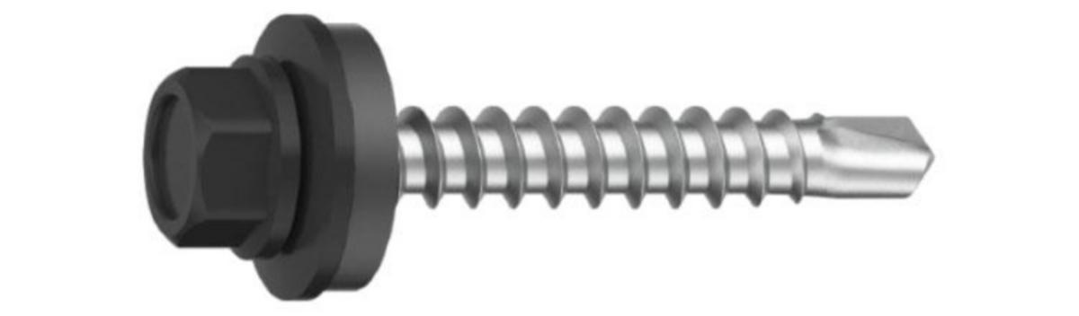 Byggskruv JT8 för trä - BYGGSKRUV EJOT JT8 ALUMINIUM 5.6X35 A16 RAL 9011 SVART 250