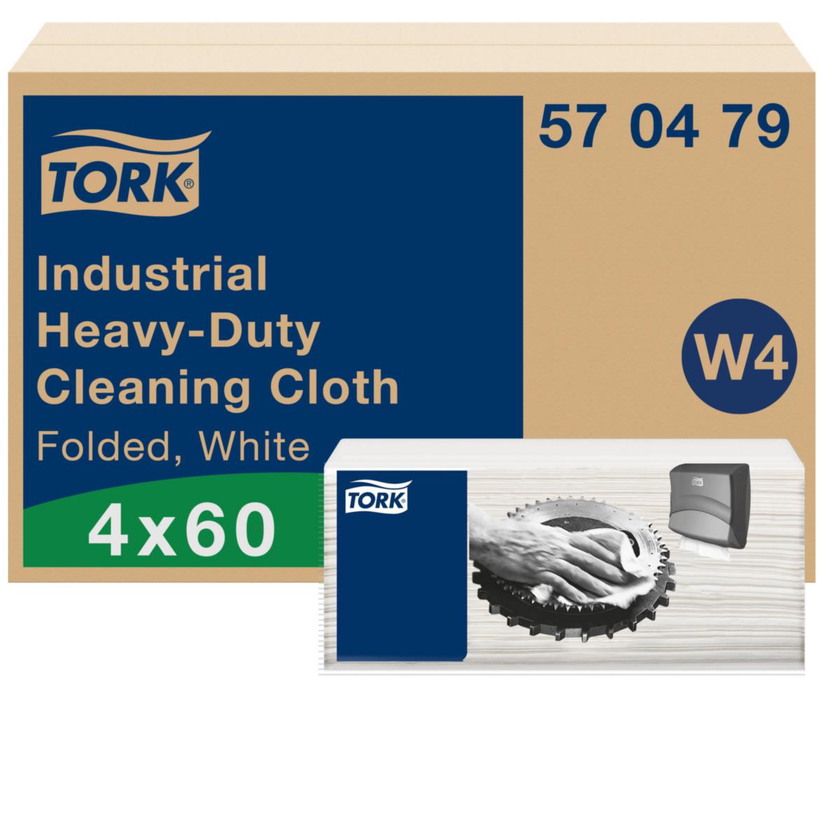 Rengöringsduk Tork Extra Kraftig W4 - TORK RENGÖRINGSDUK EXTRA KRAFT VIKT DUK W4
