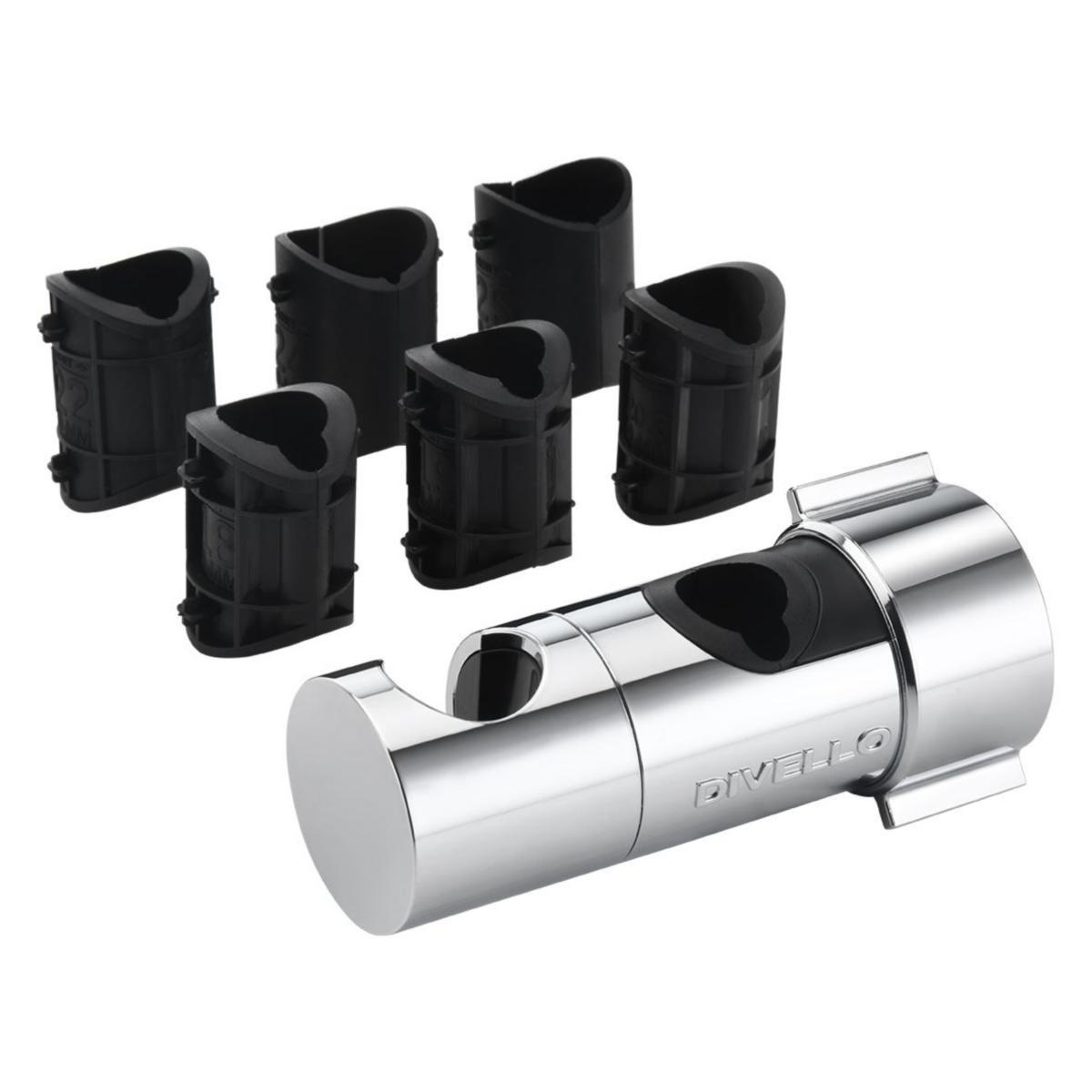 Glider för duschstång Mono Ø18-25, DIVELLO - DIVELLO MONO Ø18-25 KROM GLIDER FÖR DUSCHSTÅNG