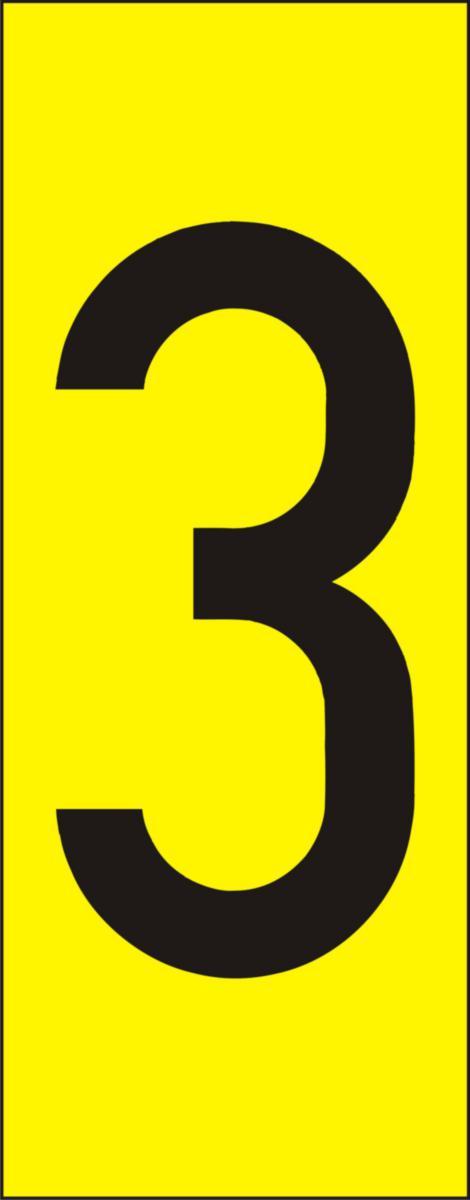 Märksystem H80, Gula med svarta siffror - SKYLT H80 3