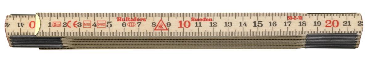 Måttstock Hultafors 59 trä - MÅTTSTOCK HULTAFORS TRÄ 59-2M 10 DEL M/M