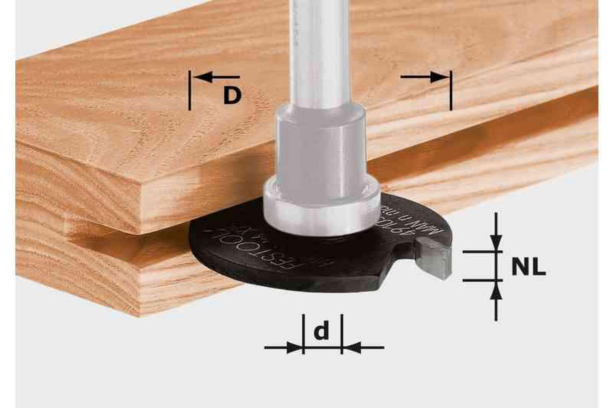 Skivnotfräs Festool HW - FRÄSSTÅL FESTOOL SKIVNOT HW D40X2