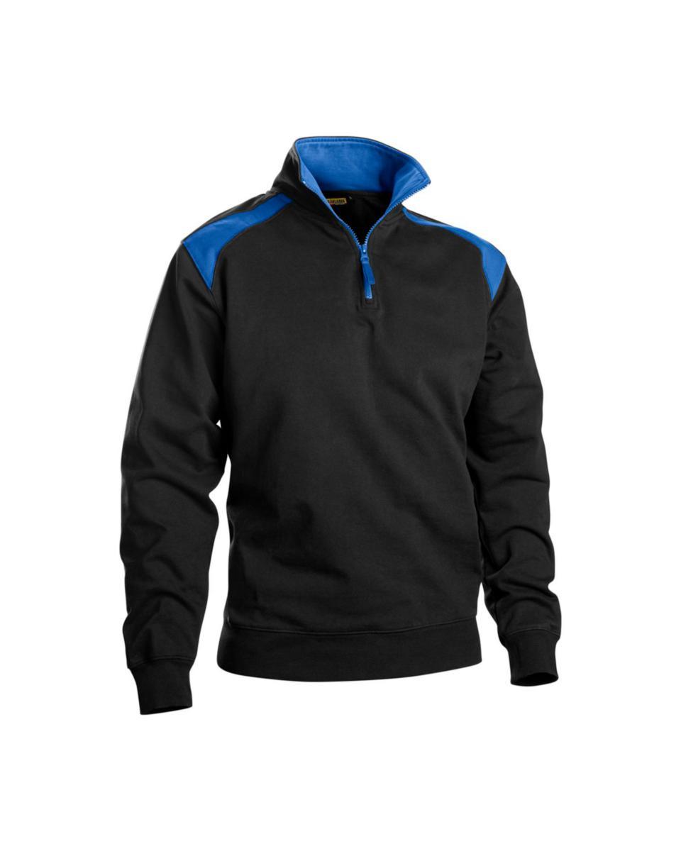 Tröja Blåkläder 3353-1158 - TRÖRA BLK 3353-1158 HALVZIP SVART/KORNBLÅ STL 3XL