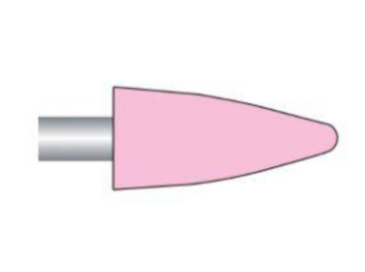 Keramiska stift Tyrolit Form 52A. För stål - SLIPSTIFT TYROLIT FORM 52A-12 18X32-6X40MM 88A60-P5V38 ROSA