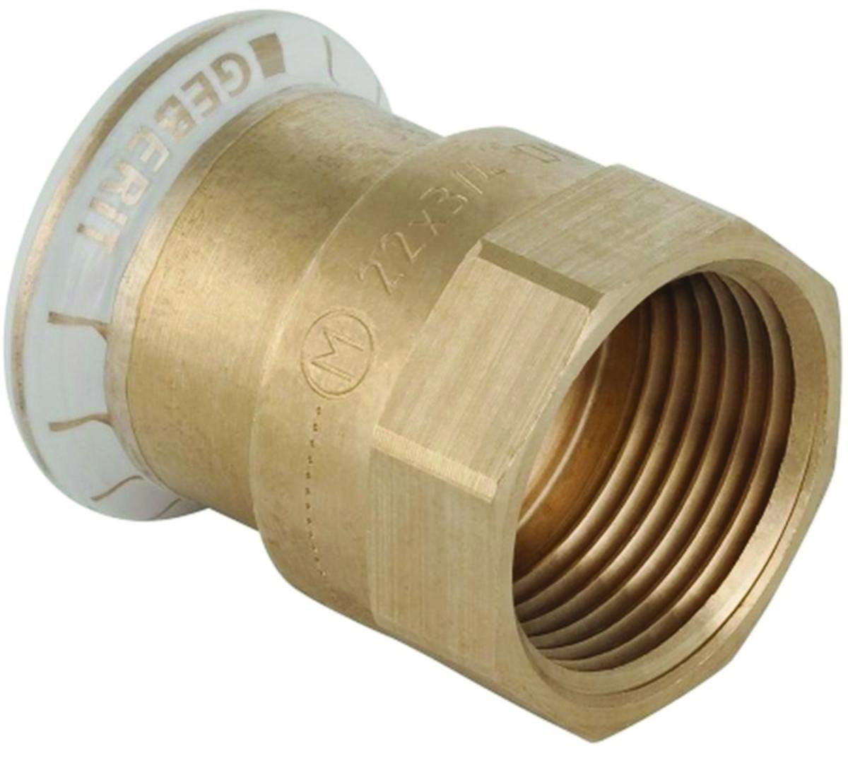 Övergångsmuff med inv gg, koppar, Mapress - 15XR15  MA-PRESS CU    61802 ÖVERG.MUFF INV GG