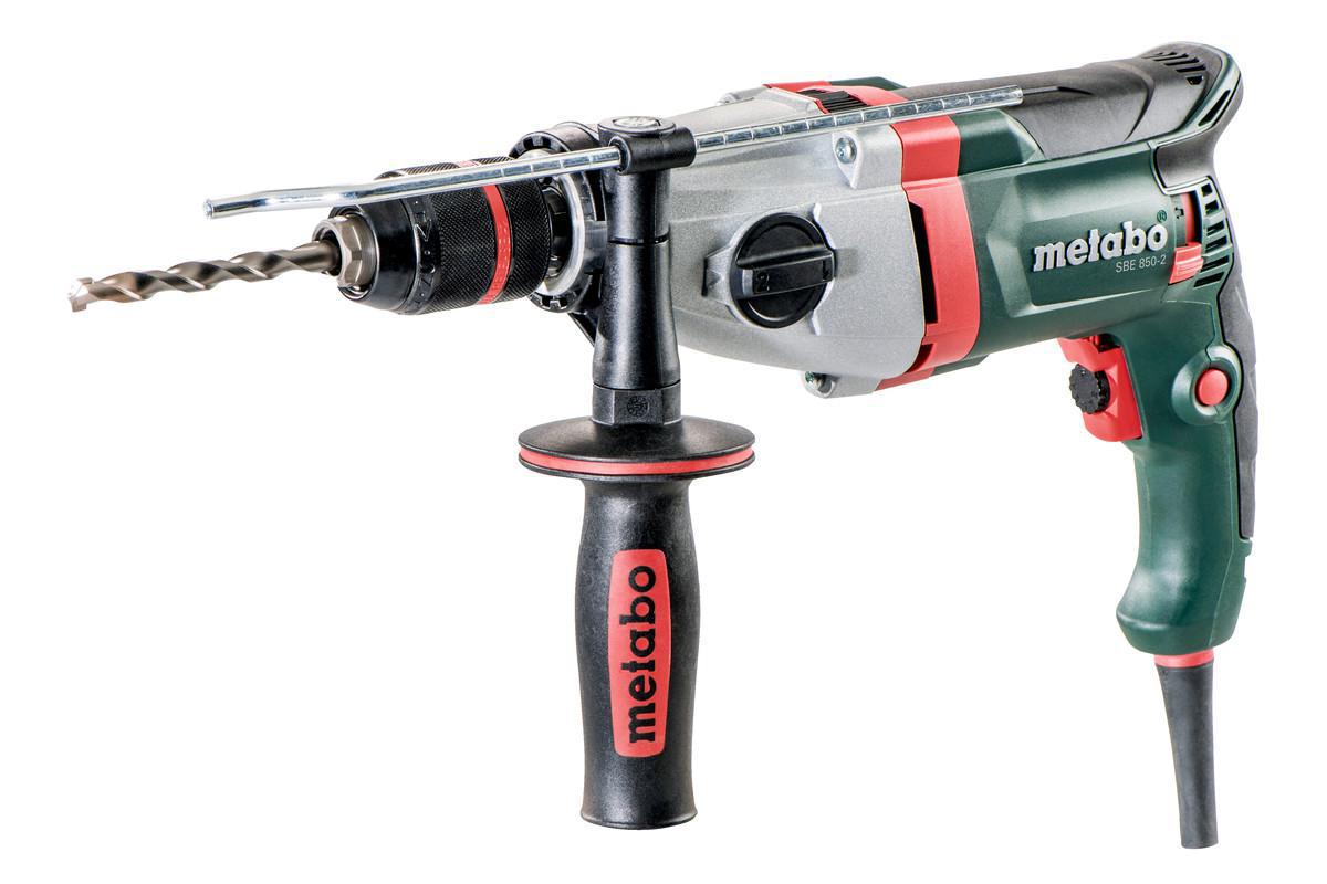 Slagborrmaskin Metabo SBE 850-2 m metaBOX 145 L - SLAGBORRMASKIN METABO SBE850-2 850W 13MM SNABBSHUCK I M-BOX