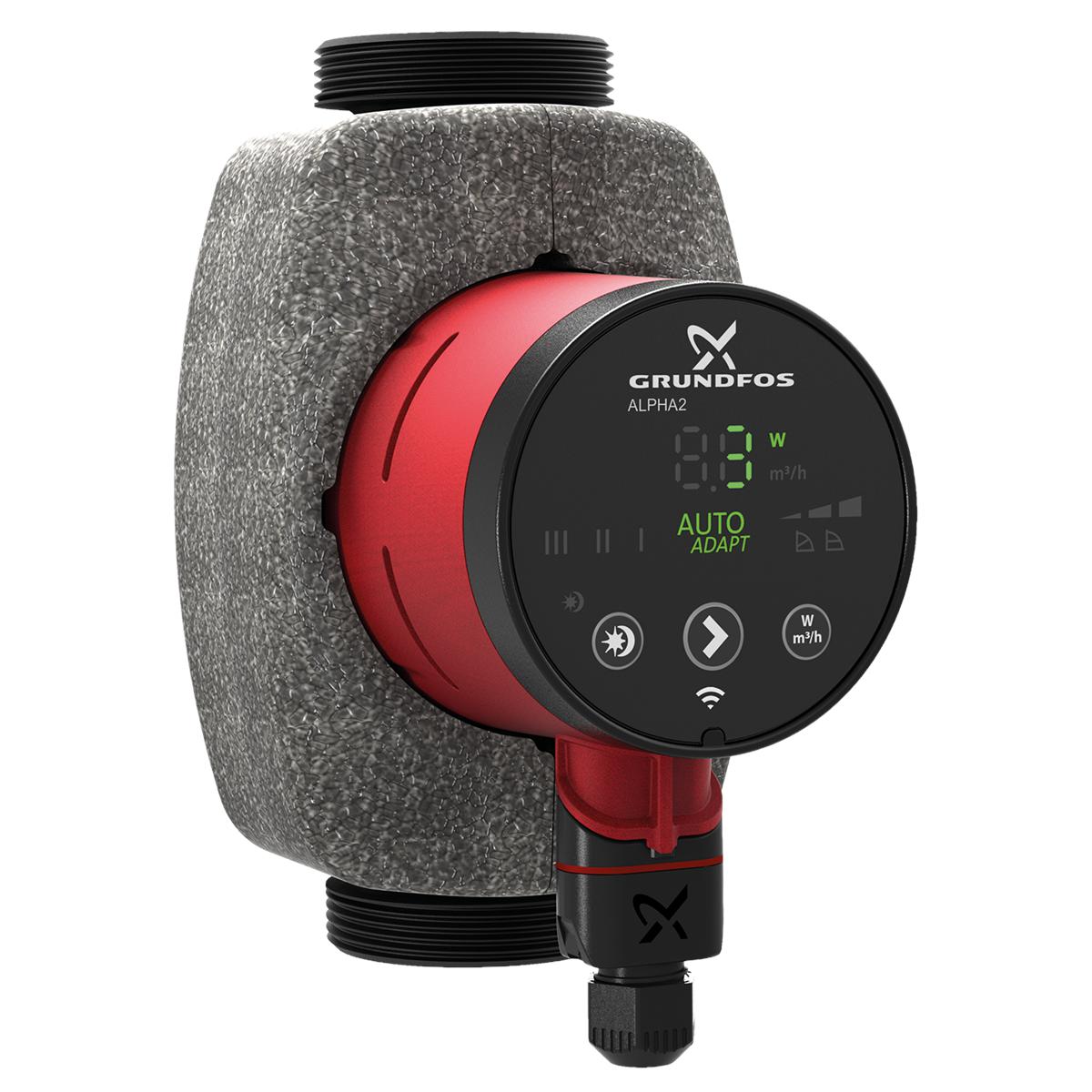 Cirkulationspump Alpha2, Grundfos - ALPHA2 32-60 180 GRUNDFOS CIRKULATIONSPUMP