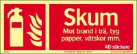 Färgefterlysande "brandskyltar ISO" Supernova®