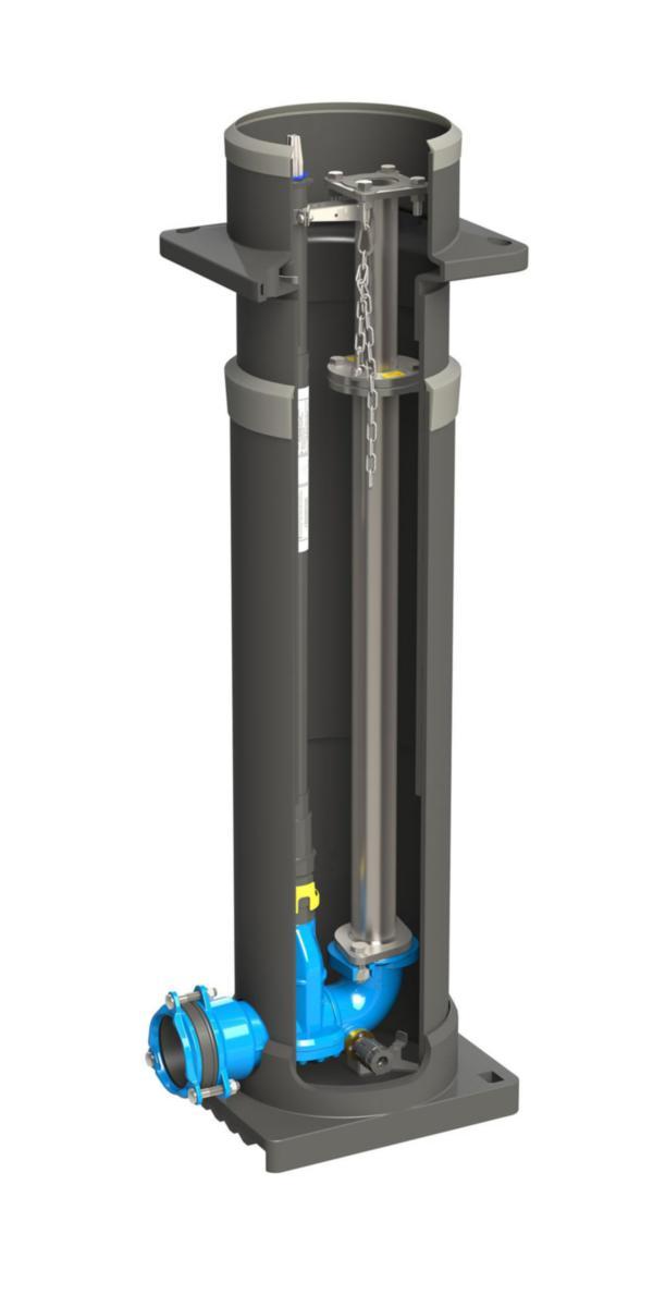 Brandpost i trumma, Typ BPT WAGA, Thisab - BPT 2 WAGA THISAB BRANDPTRUMMA L=1620-2320MM, TELESKOPISK