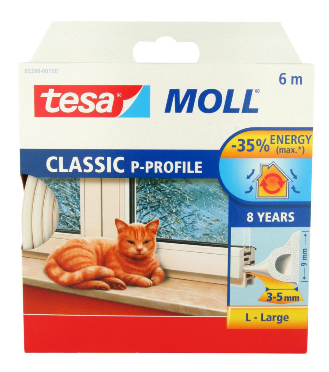 Tätningslist P-list Tesa 5390 - TÄTNINGSLIST P-LIST EPDM 6Mx9MMx5,5MM, VIT