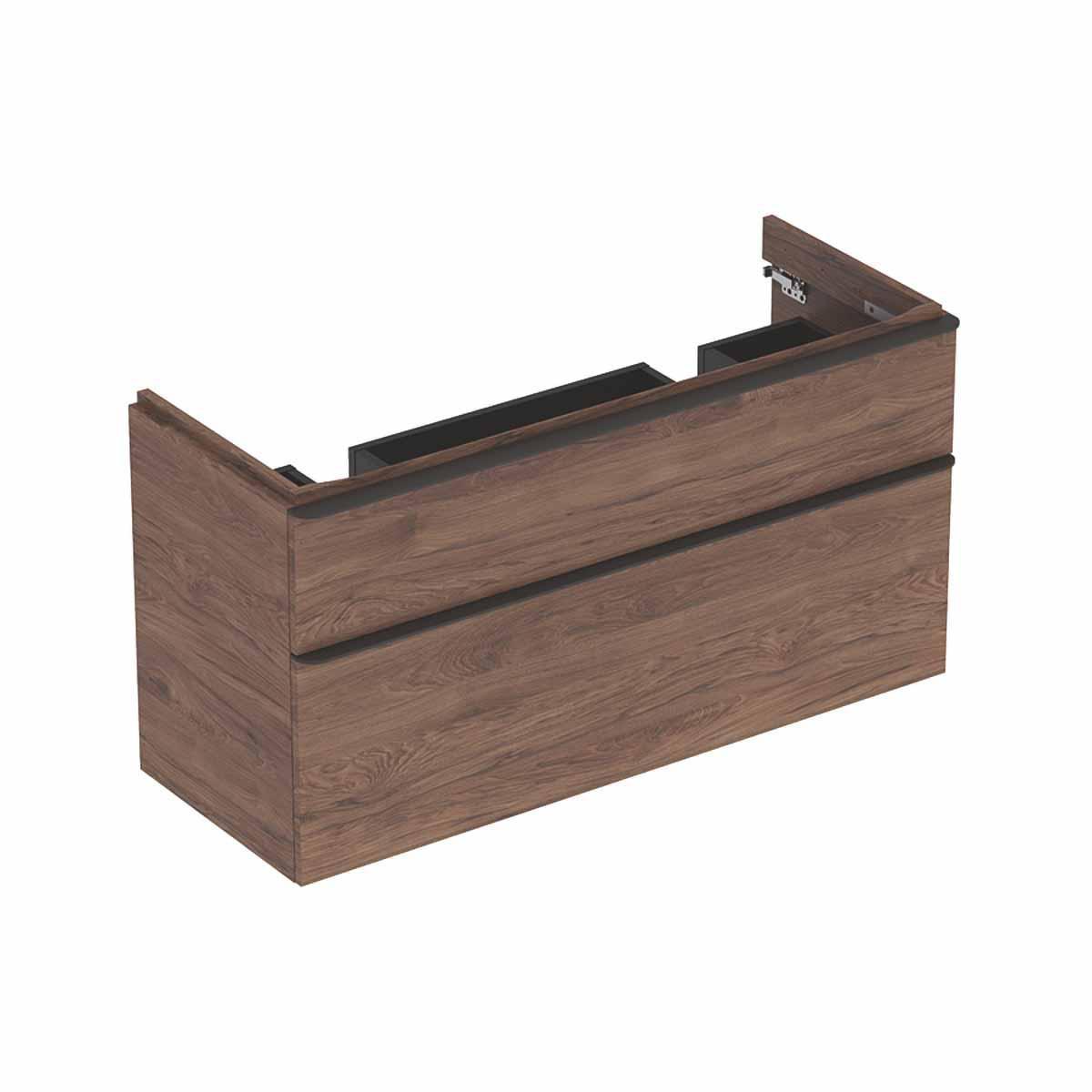 Underskåp Smyle Square med 2 lådor, Geberit - GEBERIT SMYLE SQUARE UND.SKÅP B118.4.H61.7.T47.V-NÖT.2 LÅDOR