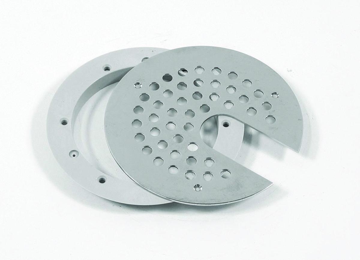 Montageset Blücher P206 dia 155 mm/ för golvinfästning - plastmatta - MONTAGESET P206-C F PLASTM. SF MED SILGALLER 155P-C O KLÄMR.