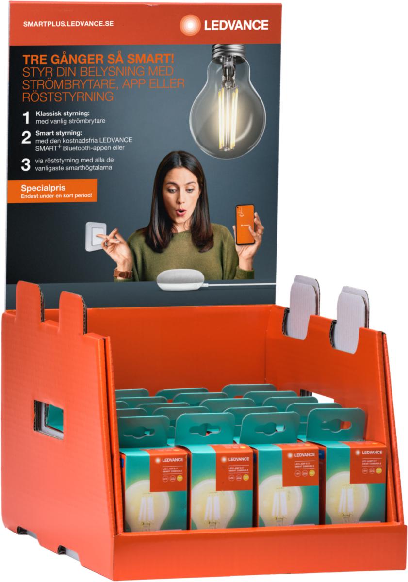 Bänkdisplay, komplett, LED-lampa, normal, Dimmable, Smart+ BT - DISPLAY LED SMART+ KOMPLETT 20 ST SMART DIMMABLE LEDVANCE