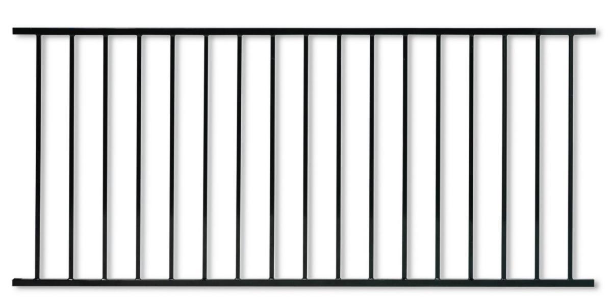 Staket, Torö - STAKET TORÖ SVART 2000X900X25 MM