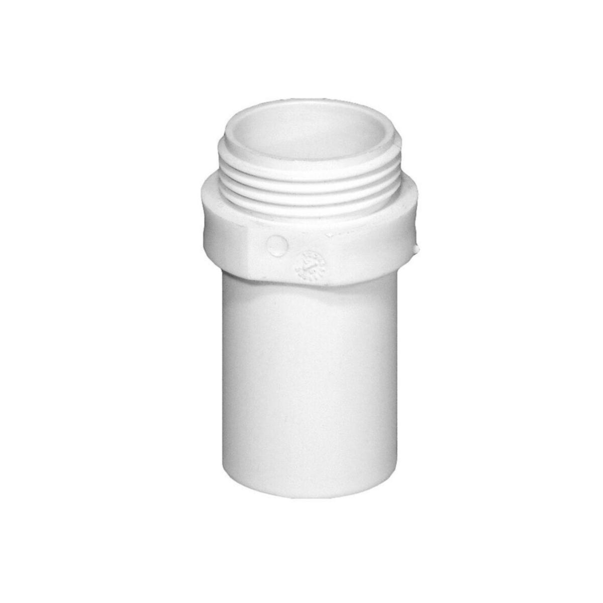 Gänganslutning, invändig gänga,PP, Purus - 32XG 1 1/2" UTV. GÄNGANSLUTN. VIT PURUS