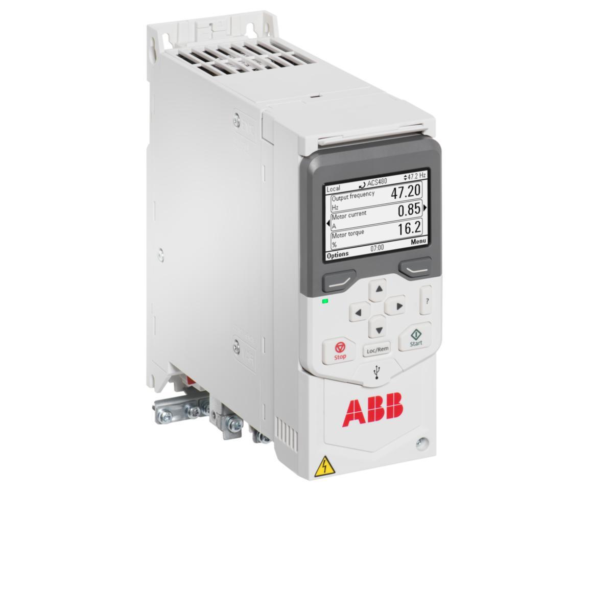 Frekvensomriktare ACS480 3-fas, IP20 - FREKVENSOMR ACS480 0.75KW 400V ACS480-04-02A7-4