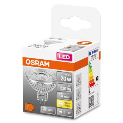 LED-LAMPA MR16 (20) GU5.3 36GR 2.6W OSRAM