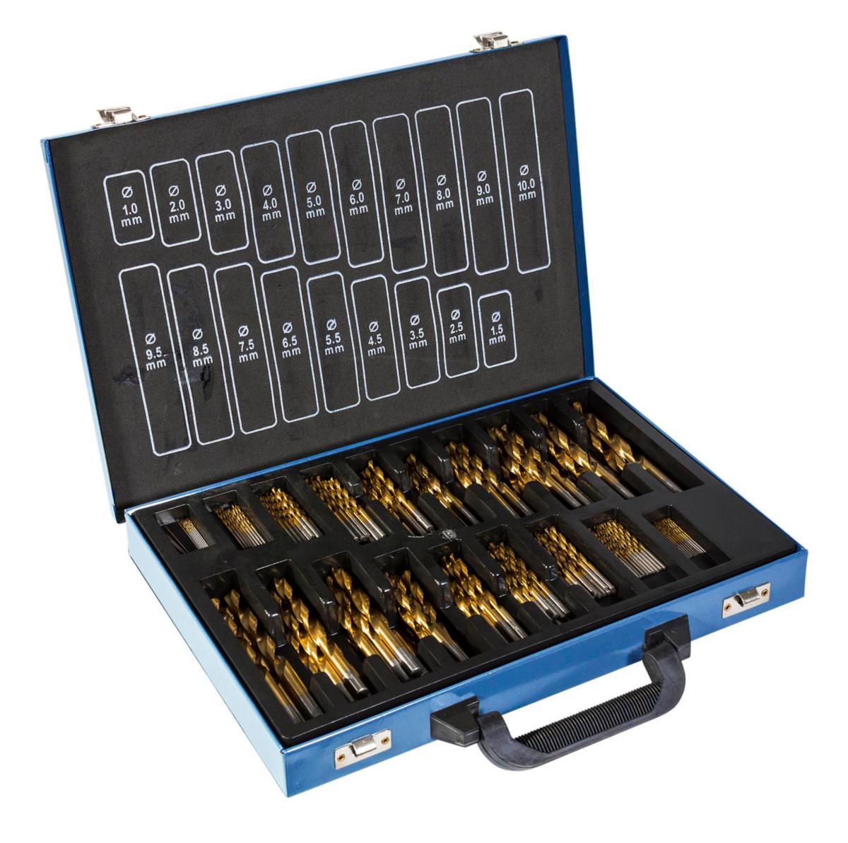 Borrsats PELA Tin belagda 170 st - BORRSATS TIN-4241, PELA 1-10MM, 170ST