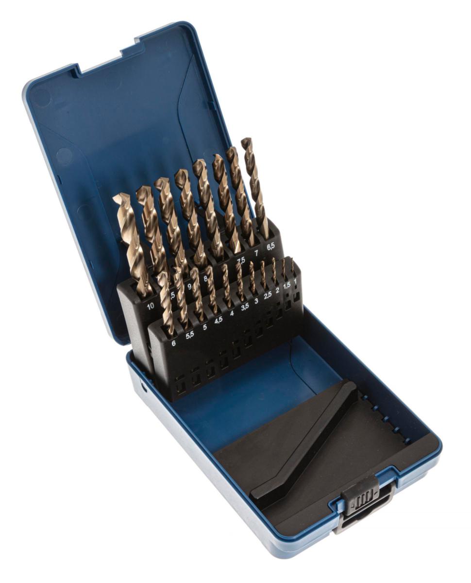 Borrsats Harlingen HSS-CO 1-10 mm 19 st - BORRSATS HSS COBALT, HARLINGEN 1-10MM 19ST