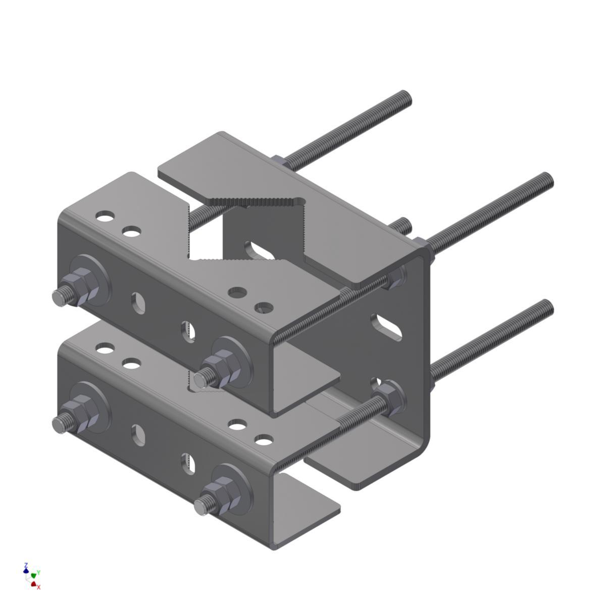 Clamp, 1/2 set - CLAMP. 1/2 SET * FÖR RÖR Ø20 - 120 MM