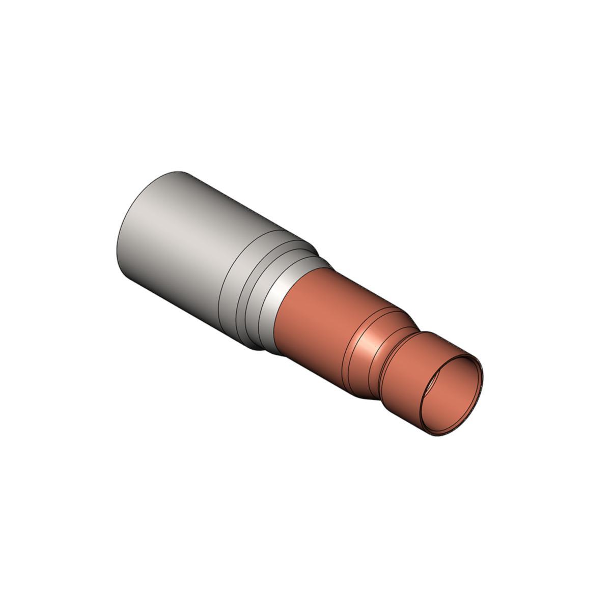 Övergång från stål (svetsända P235GH) till koppar (lödning EN1057:2006) Vexve serie 735, Vexve - ÖVERGÅNG STÅL / KOPPAR 26,9MM X INV 18MM