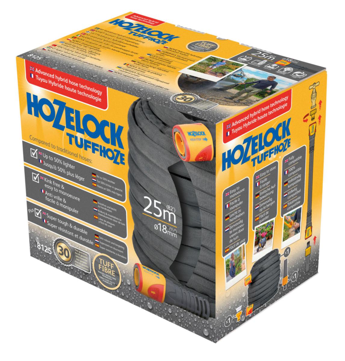 Slangset Hozelock Tuffhoze - SLANGSET TUFFHOZE 25M HOZELOCK