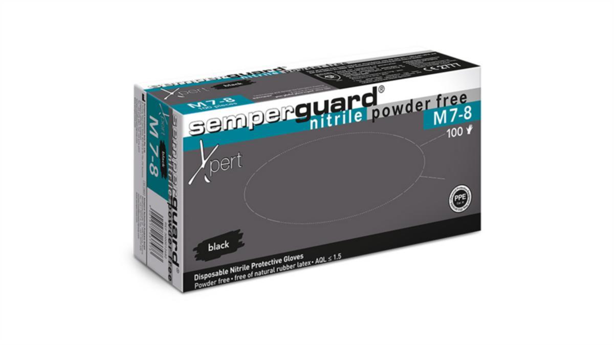 Engångshandske Semperguard Xpert Black - ENGÅNGSHANDSKE SEMPERGUARD XPERT BLACK NITRIL 100-PACK S
