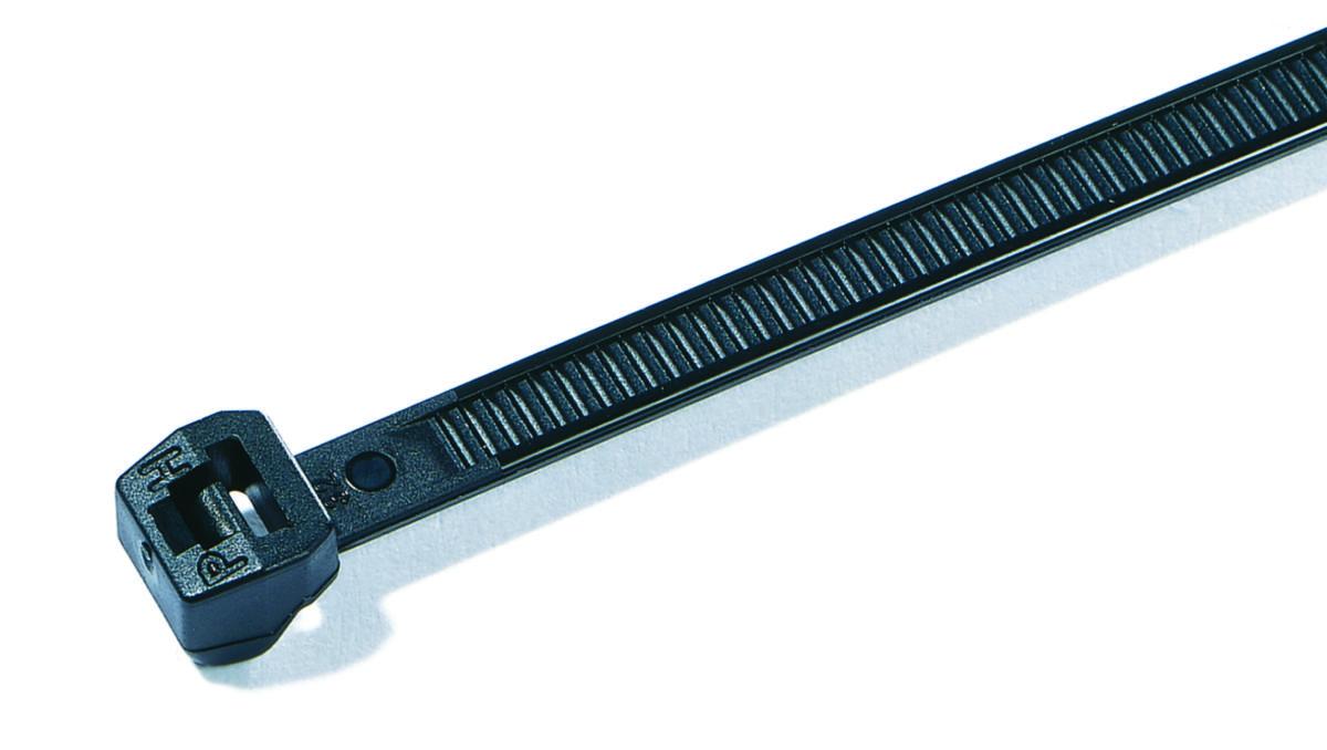 Buntband OS-serien med slät insida ,Hellermann Tyton - BUNTBAND T50LOS/HS BK 100P 118-05900