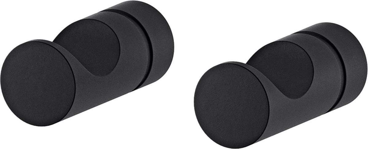 Handdukskrok dubbelkrok INXX II, Mora - MORA INXX II HANDDUKSKROK 2-PACK. MATTSVART
