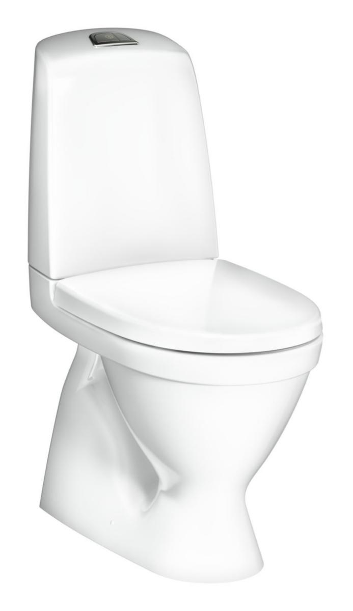 WC-stol, dolt S-vattenlås, 1500 Nautic Hygienic Flush, GBG - WC NAUTIC 1500 HF C+ GBG S-LÅS 2/4L HÅRDSITS SC/QR SKRUV