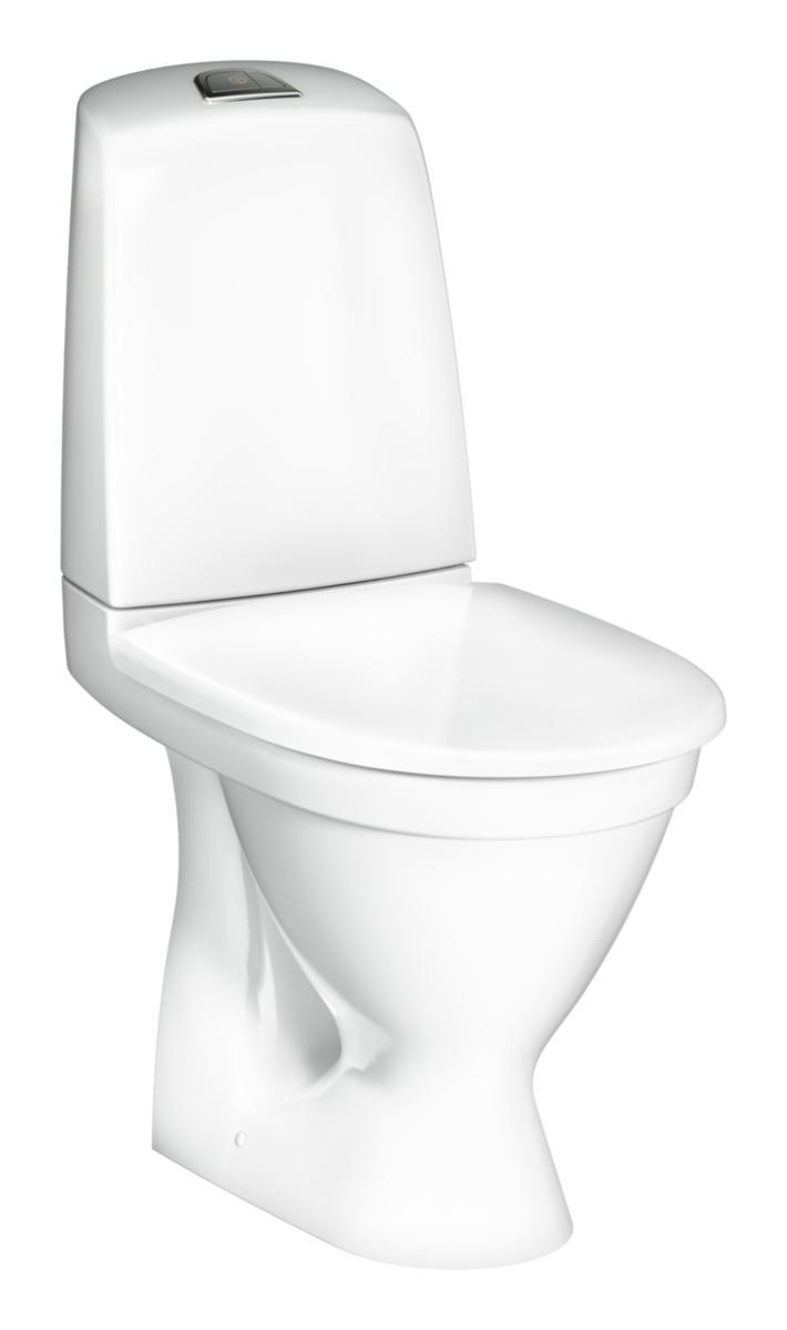 WC-stol Nautic 1510 Hygienic Flush, Gustavsberg - GBG NAUTIC WC 1510 HF P-LÅS 2/4L, MJUK SITS, SKRUV