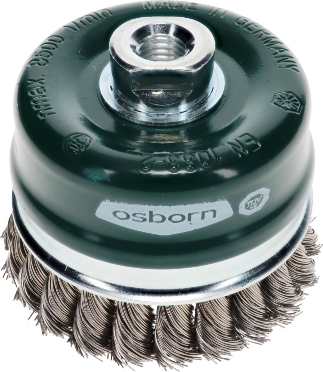 Axialborste Osborn Superior, Virad tråd med stödring - AXIALBORSTE M14 OSBORN D80/M14 0.35 ROSTFRI VIRAD