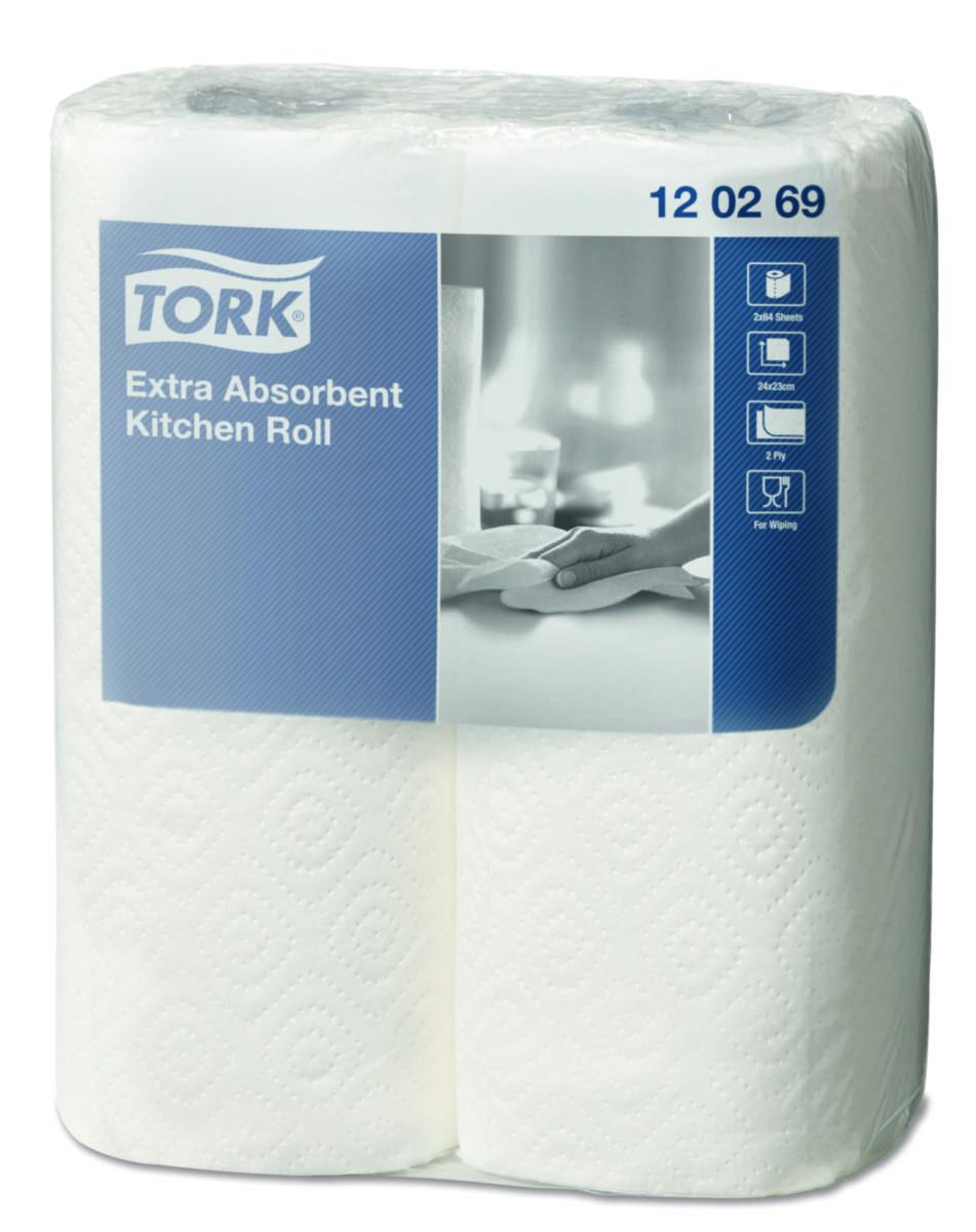 Köksrulle Tork Premium - KÖKSRULLE TORK EXTRA PLUS 2-PACK,15M/RL 12/LEVFP 120269