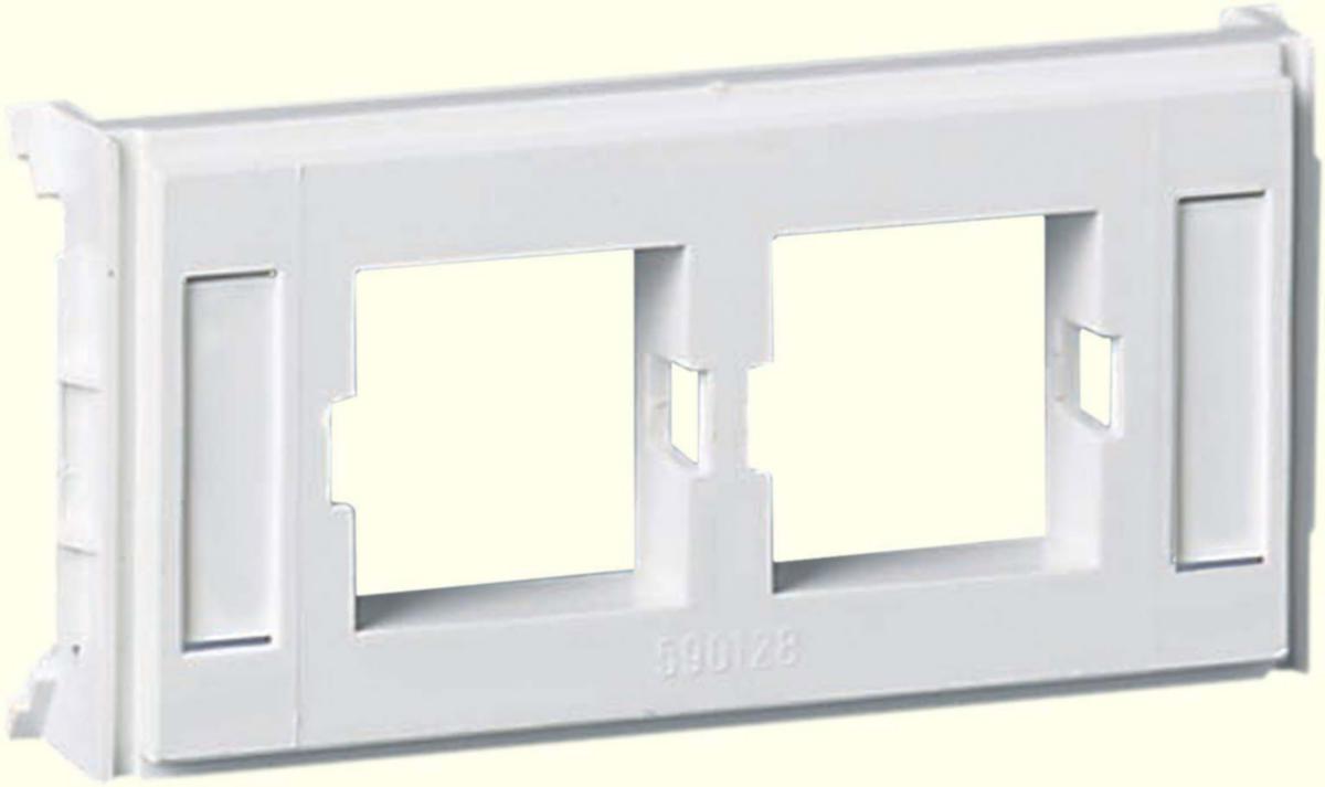Monteringsbricka för kontaktdon - MONT.BRICKA 2xRJ45 LUCENT BLINDPLUGG
