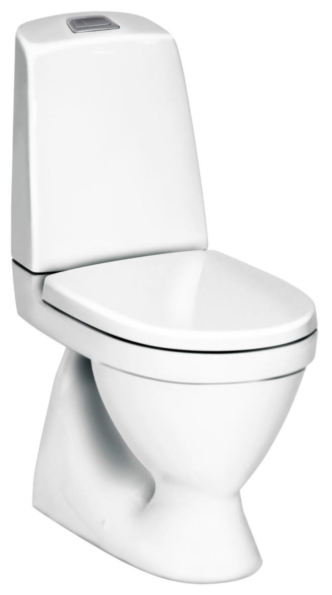 WC-stol, dolt S-vattenlås, 1500 Nautic Hygienic Flush, GBG - WC NAUTIC 1500 HF GBG S-LÅS 2/4L HÅRDSITS SC/QR SKRUV