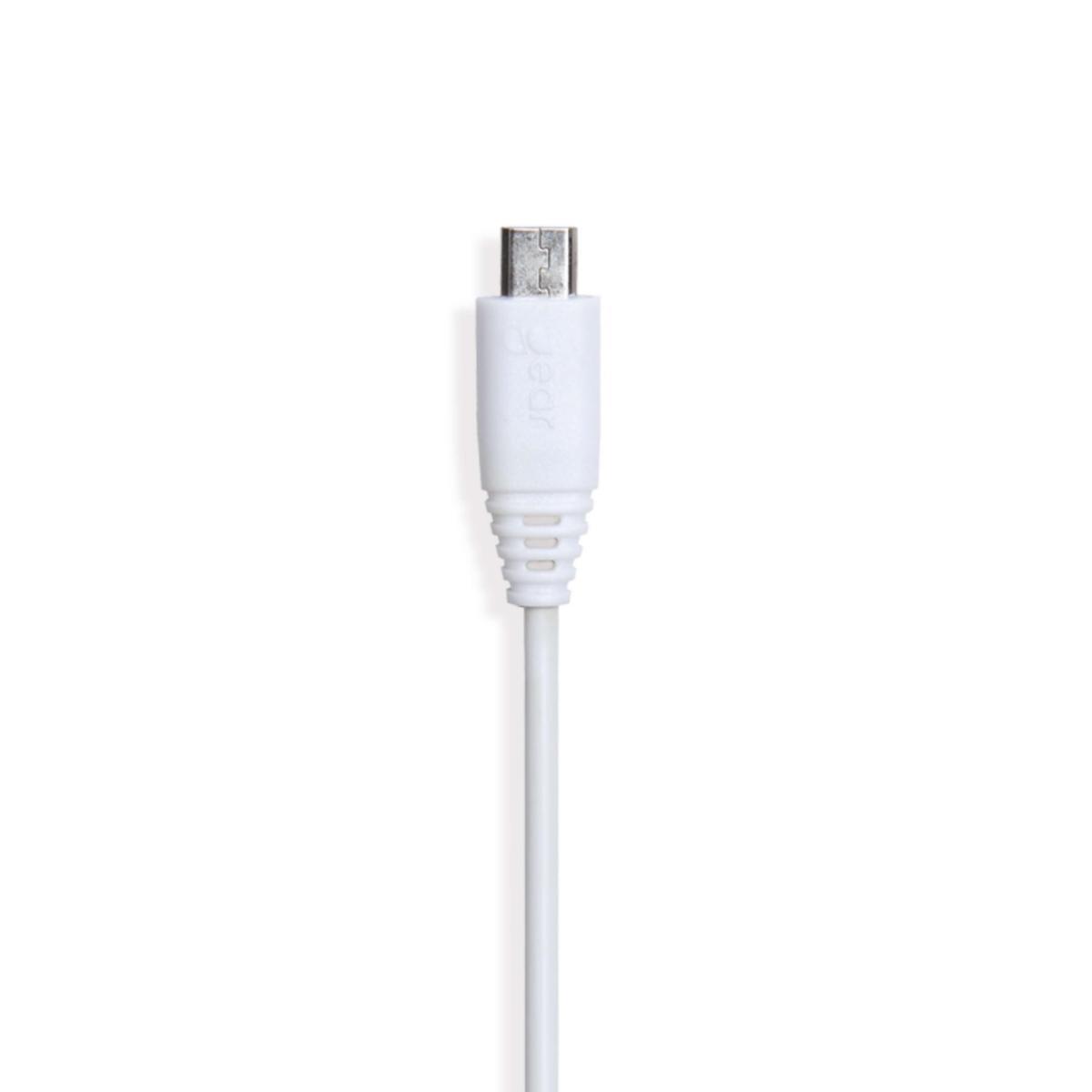 Laddkabel, USB-A till Micro-USB - LADDKABEL 2 M USB-A TILL MICRO-USB VIT GEAR