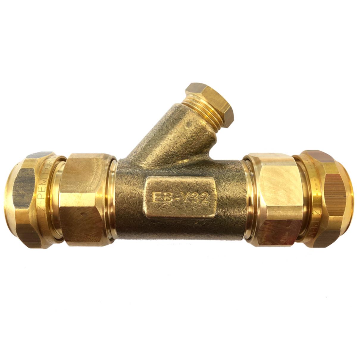 Y-koppling med trycknippel och packning - Y-KOPPLING DIAMETER 32 MM EB-Y32