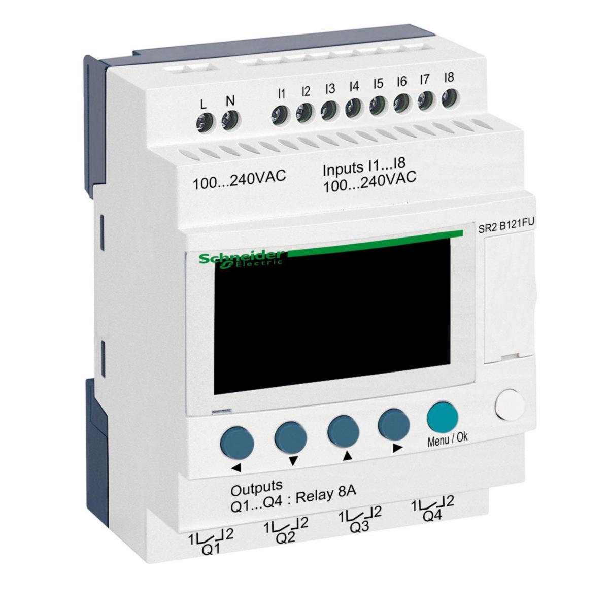 Zelio Kompakt - LOGIKMODUL 12I/O 230VAC SR2B121FU