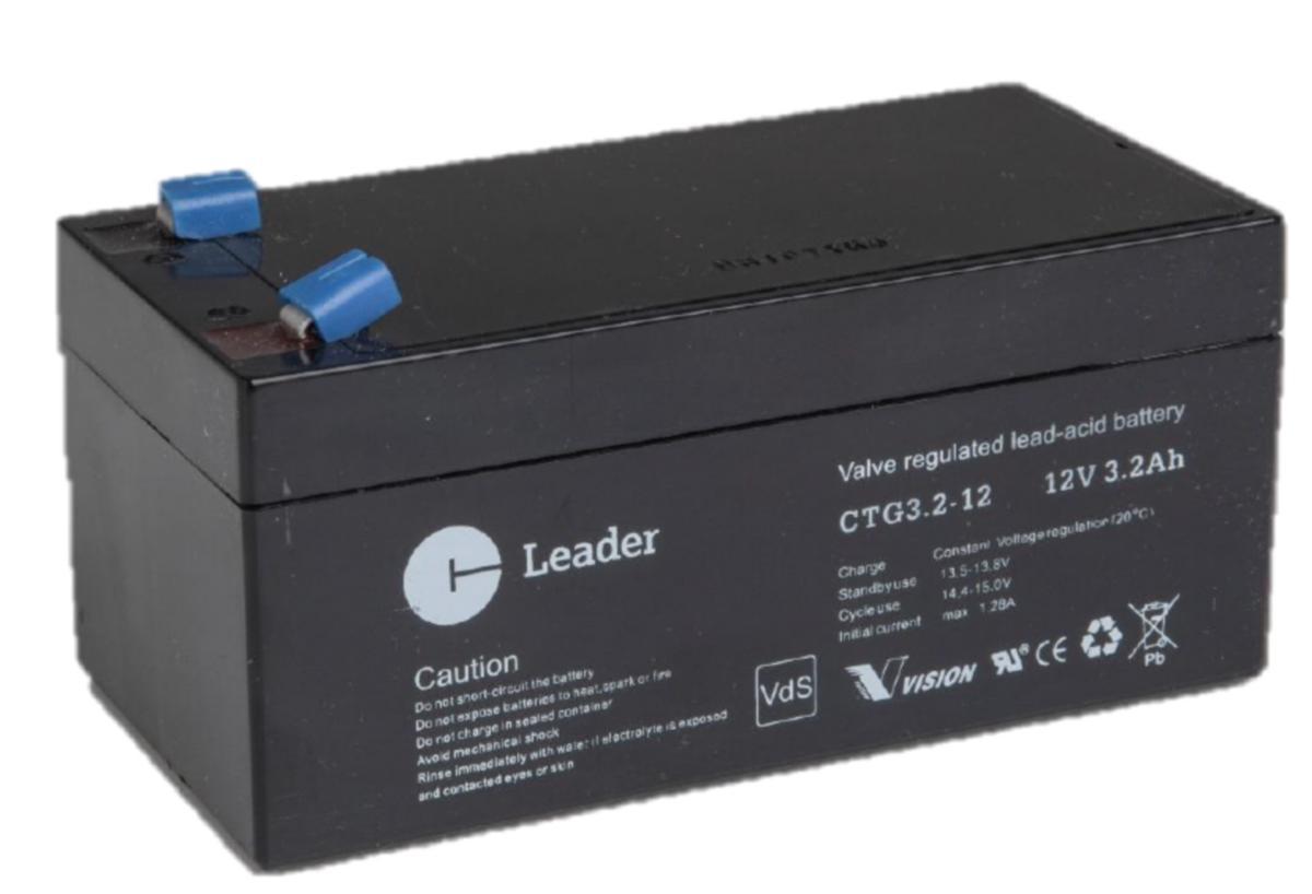 Blybatteri ventilreglerat serie CTG, LEADER - BLYBATTERI CTG3.2-12 460-6070. MOQ = 10 STYCKEN