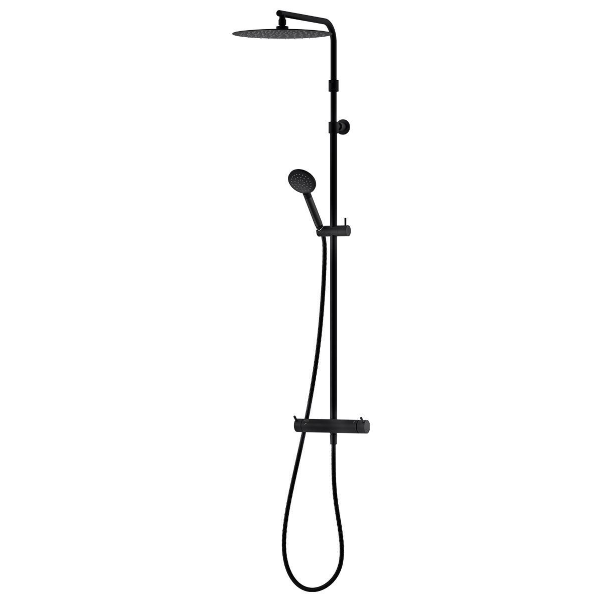 Takduschpaket dusch INXX II 160cc, Mora - MORA INXX II TAKDUSCHPAKET 160C/C, MATTSVART , NY