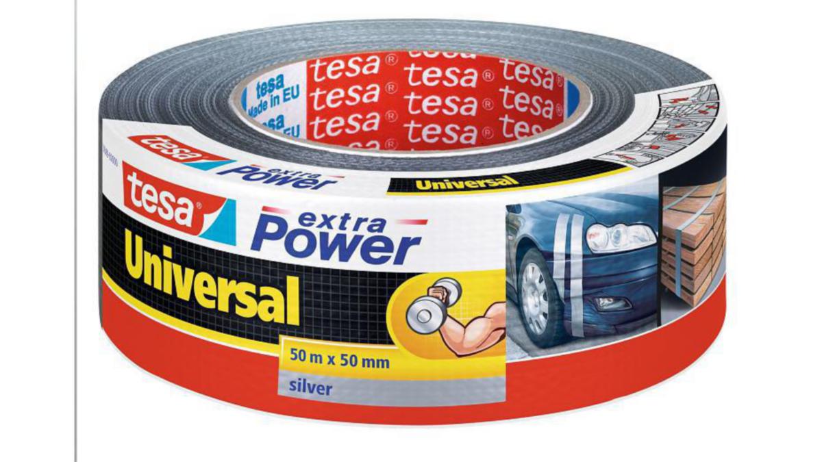 Vävtejp, extra Power Universal, Tesa - VÄVTEJP XP UNIVERSAL 50MM 50M GRÅ TESA